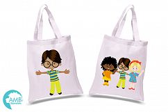 Multi-cultural kids series 1, clipart, graphics and illustrations AMB-2317 Product Image 3