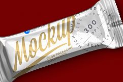 Glossy Metallic Snack Bar Mockup Product Image 6