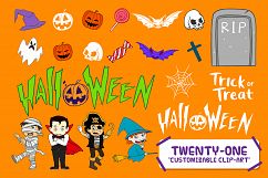 Halloween Characters Vector Set Product Image 3