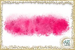 Brush Strokes in American Pink Glitter - Digital Clipart 24 of beautiful PNG files Product Image 16