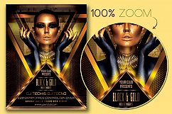 Black &amp; Gold Flyer Template Product Image 2