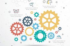 Gear Infographic vector design. Product Image 2