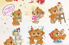 Lovely teddy bears. Happy Birthday. Product Image 3