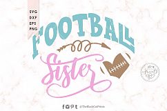 Football Sister SVG DXF EPS PNG Product Image 1