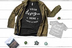 T-Shirt Mockup Mega Bundle Fall Winter Bella Canvas 3001 Product Image 11