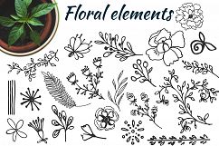 Handsketched floral elements. VOL2 Product Image 3