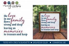 The love in our family DXF SVG Cut File Product Image 1
