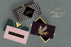 Elegant Gold Business Cards Bundle Product Image 4