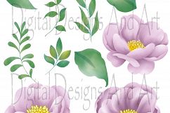 Flowers in purple and white Product Image 5