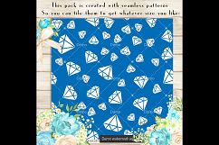 100 Seamless White Diamond Pattern Digital Papers Product Image 2