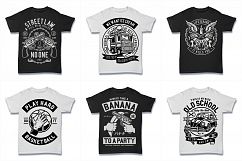 100  Vector Tshirt Designs ( B/W Concept ) Product Image 6