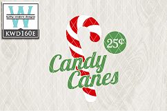 Christmas SVG - Candy Canes KWD160E Product Image 1