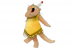 Native Indian Cats | CLIP ART | 7 PNG/JPEG illustrations Product Image 6