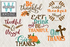 Thankful Cutting Files KWD163 Product Image 1