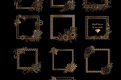 Golden Floral Frames Product Image 3