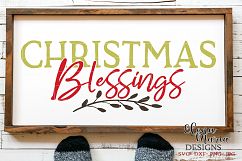Christmas Blessings SVG, Christmas SVG Product Image 1