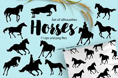 Horses - silhouettes set Product Image 1