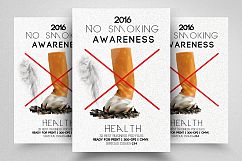 No Smoking Campaign Flyer Template Product Image 1