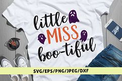 Little Miss Boo-tiful - Halloween SVG EPS DXF PNG Cut File Product Image 1