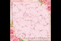 16 Bubblegum Blush Pink Glitter Marble Texture Digital Paper Product Image 3