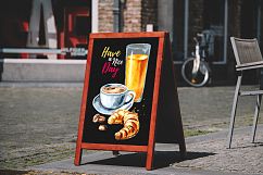 Morning coffee. Watercolor Product Image 7