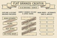 Flat Banner Creator for Illustrator Product Image 1