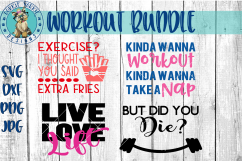 Workout, Gym Bundle -  SVG cut file Product Image 1