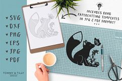 Little Woodland Fox - SVG DXF PNG EPS JPG PDF Cutting File Product Image 6