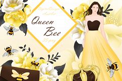 Queen bee clipart Product Image 1