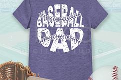 Distressed Baseball ball Mom Dad Brother Sister Auntie Nana Grandpa Grandma t shirt design Product Image 4