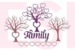 Family Tree Design with Extra Hearts Product Image 1