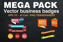 MEGA PACK - Vector business badges  Product Image 1