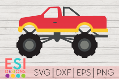 Monster Truck SVG | Kids SVG | SVG, DXF, EPS, PNG Product Image 1
