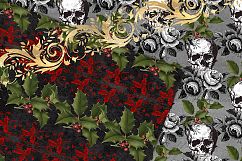 Gothic Christmas Digital Paper Product Image 2