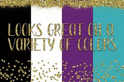 Gold Glitter Frames and Borders PNG Clipart Bundle Product Image 2