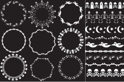 White Halloween Frames &amp; Borders Product Image 2