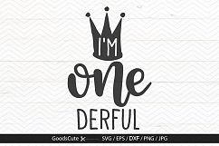 I&#039;m One derful - SVG DXF JPG PNG EPS Product Image 1