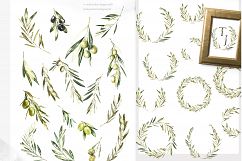 Grace &amp; Glory Botanical Alphabet Olive Watercolor Product Image 5