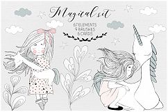 Big magical set with unicorns Product Image 1