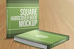 Square Hardcover Book Mockups Product Image 2