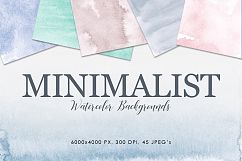 Minimalist Watercolor Backgrounds Product Image 1