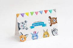 Greeting Card mock up A6 A5 horizontal perspective mockup Product Image 3