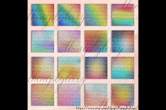 16 Rainbow Glitter Digital Papers, Gradient Ombre Glitter Product Image 5
