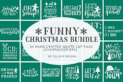 Funny Christmas Phrases SVG Cut File Bundle Product Image 1