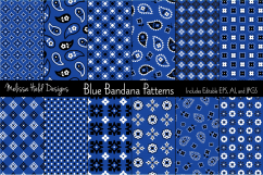 Blue Bandana Patterns Product Image 1