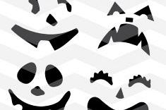 Pumpkin faces svg Spooky faces cutting files - 16 Pumpkin Product Image 2
