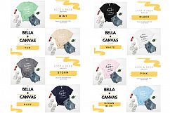 T-Shirt Mockup Bella Canvas 3001 Mega Bundle TShirt Flat Lay Product Image 22