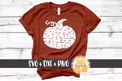 Distressed Pumpkin - Fall SVG File - Pumpkin SVG Product Image 1