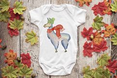 Onsie, Infant bodysuit Mockup, autumn leaves Product Image 2