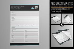 Employee Accident Report A4 Format Template Product Image 1